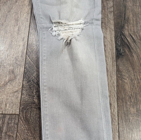 Express Size 2 Supersoft Skinny Jeans Leggings Jeggings Grey Distressed Stretchy - Picture 4 of 7